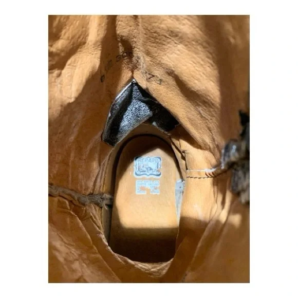 Men’s El Reparo (Texas) White Ostrich Leather Cowboy Boots Size 8 - Picture 6 of 10